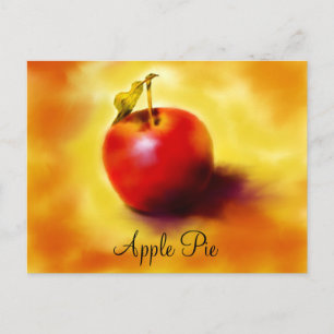 Postale Carte de recette à tarte Apple