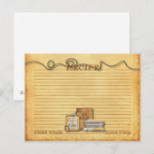 Postale carte de recette ancienne (Devant / Derrière)