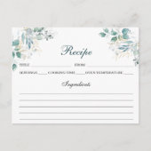 Postale Carte de recette aquarelle (Devant)