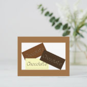 Postale Carte de recette au chocolat triple (Debout devant)