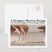 Postale Carte de recette au fromage au chocolat blanc Mart (Devant / Derrière)