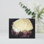 Postale Carte de recette Blackberry Cobbler (Debout devant)
