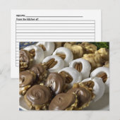Postale Carte de recette Blank Assorted Candy (Devant / Derrière)