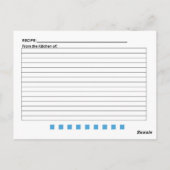 Postale Carte de recette Blank Assorted Candy (Dos)