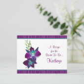 Postale Carte de recette Bom Dendrobium Orchid (Debout devant)
