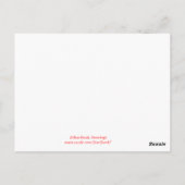 Postale Carte de recette Bordure rouge (Dos)