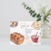 Postale Carte de recette Brioche (Debout devant)