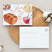 Postale Carte de recette Brioche