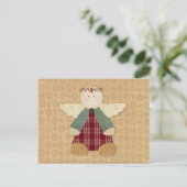 Postale Carte de recette d'ange primitive (Debout devant)