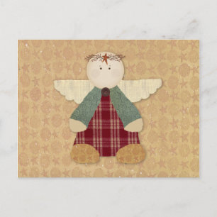 Postale Carte de recette d'ange primitive
