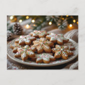 Postale Carte de recette de biscuits au gingembre (Devant)