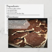 Postale Carte de recette de café de 10 minutes (Devant / Derrière)