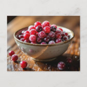 Postale Carte de recette de canneberges sucrées (Devant)