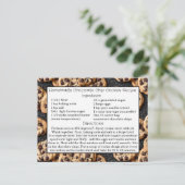 Postale Carte de recette de chips au chocolat maison (Debout devant)