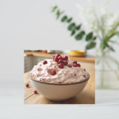 Postale Carte de recette de Cranberry Fluff (Debout devant)