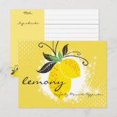 Postale Carte de recette de cuisine de cuisson à la branch (Devant / Derrière)