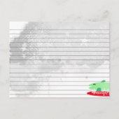 Postale Carte de recette de cuisine du chef ours polaire (Dos)