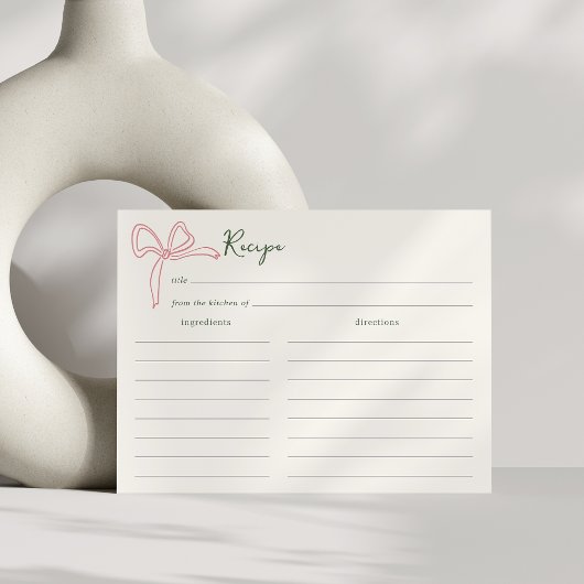 Postale Carte de recette de douche nuptiale Dolce Vita