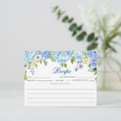 Postale Carte de recette de douche nuptiale florale Hydran (Debout devant)