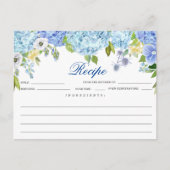 Postale Carte de recette de douche nuptiale florale Hydran (Devant)