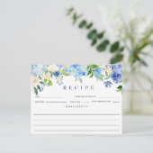 Postale Carte de recette de douche nuptiale florale Hydran (Debout devant)