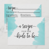 Postale Carte de recette de Fête des mariées de brosse Aqu (Devant / Derrière)