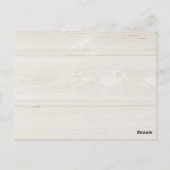 Postale Carte de recette de Fête des mariées Florale Boho  (Dos)