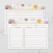 Postale Carte de recette de Fête des mariées personnalisée (Devant / Derrière)