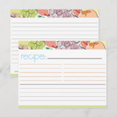 Postale Carte de recette de fruits (Devant / Derrière)