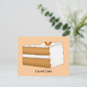 Postale Carte de recette de gâteau carotte (Debout devant)