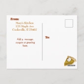 Postale Carte de recette de gâteau citrouille (Dos)