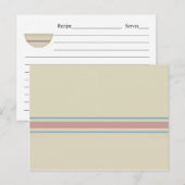 Postale Carte de recette de grand-mère (Devant / Derrière)