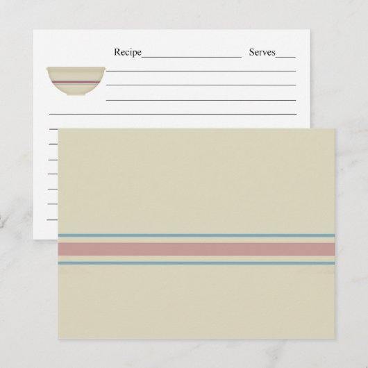 Postale Carte de recette de grand-mère (Devant / Derrière)