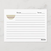 Postale Carte de recette de grand-mère (Dos)