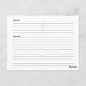 Postale Carte de recette de Jack O'Lanterns (Dos)