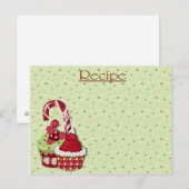 Postale Carte de recette de Noël (Devant / Derrière)