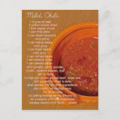 Postale carte de recette de piment doux (Devant)