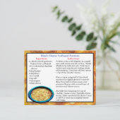 Postale Carte de recette de pommes de terre à paille de Mi (Debout devant)