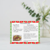 Postale Carte de recette de salsa maison (Debout devant)