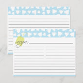 Postale Carte de recette de thé nuptiale (Devant / Derrière)