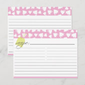 Postale Carte de recette de thé nuptiale (Devant / Derrière)