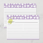 Postale Carte de recette de thé nuptiale (Devant / Derrière)