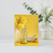 Postale Carte de recette de vie fixe jaune (Debout devant)