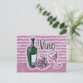 Postale Carte de recette de vin italien (Debout devant)