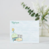 Postale carte de recette des outils de cuisson (Debout devant)