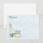 Postale carte de recette des outils de cuisson (Devant / Derrière)
