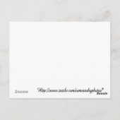 Postale carte de recette des outils de cuisson (Dos)