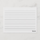 Postale Carte de recette d'outils de cuisine à rouleau tur (Dos)