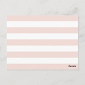 Postale Carte de recette du jardin rose (Dos)