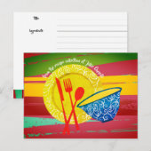 Postale Carte de recette du livre de recettes du gardien d (Devant / Derrière)